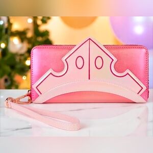 Loungefly Disney Aurora Pink Princess Long Wallet Wristlet NWT